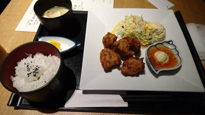 特製唐揚げ定食スイートチリマヨ