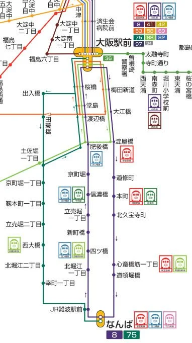 8号75号路線図