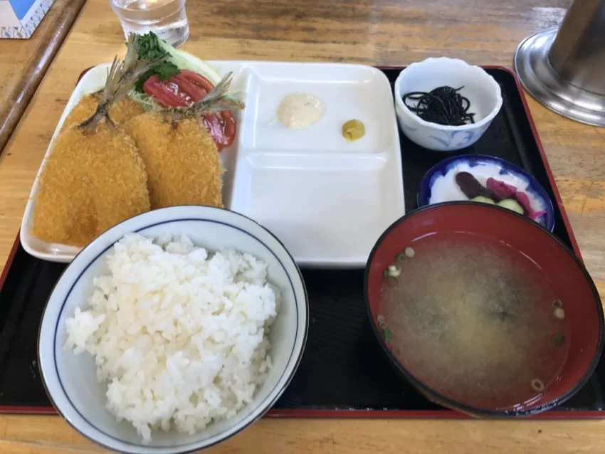 アジフライ定食