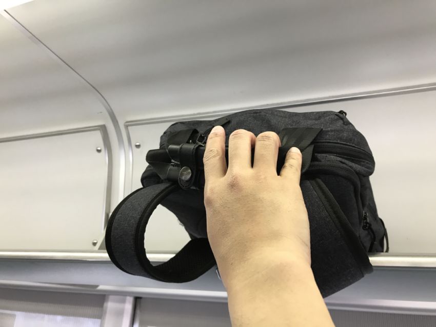 網棚onバッグ