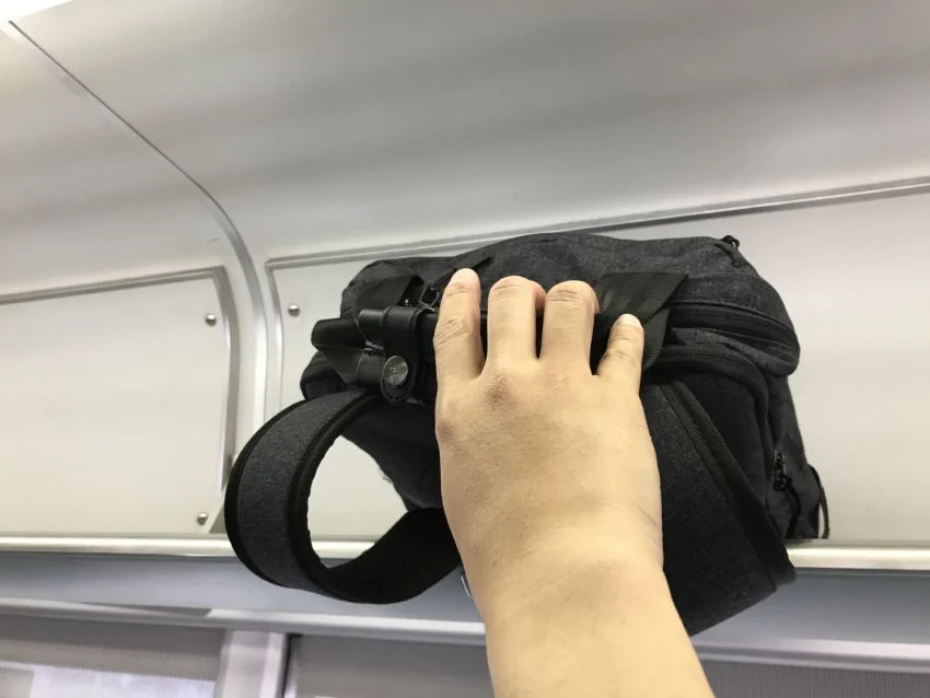 網棚onバッグ
