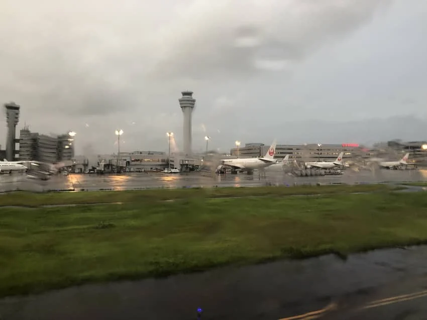 羽田空港着陸