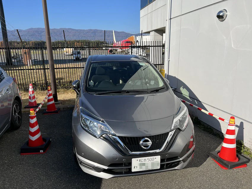信州まつもと空港で借りたタイムズカー